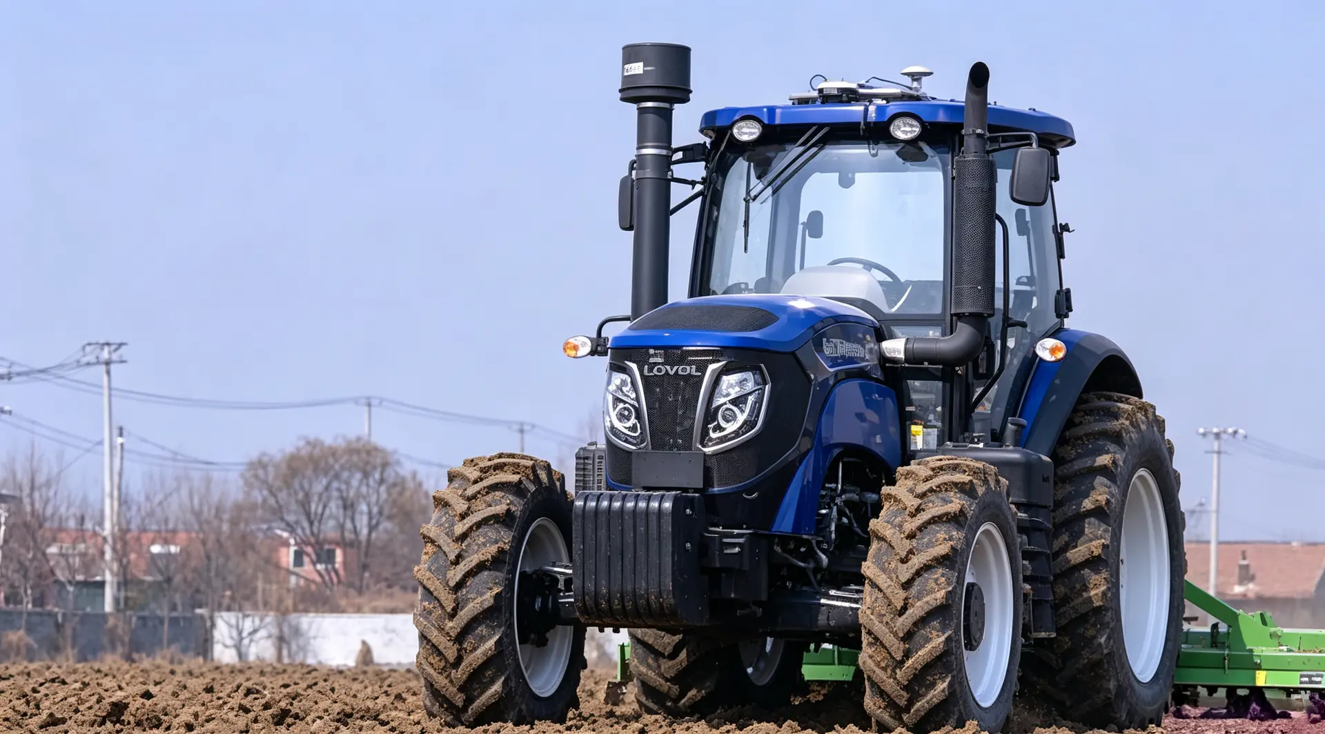 LOVOL intelligent tractor with precision navigation system for commercial farms